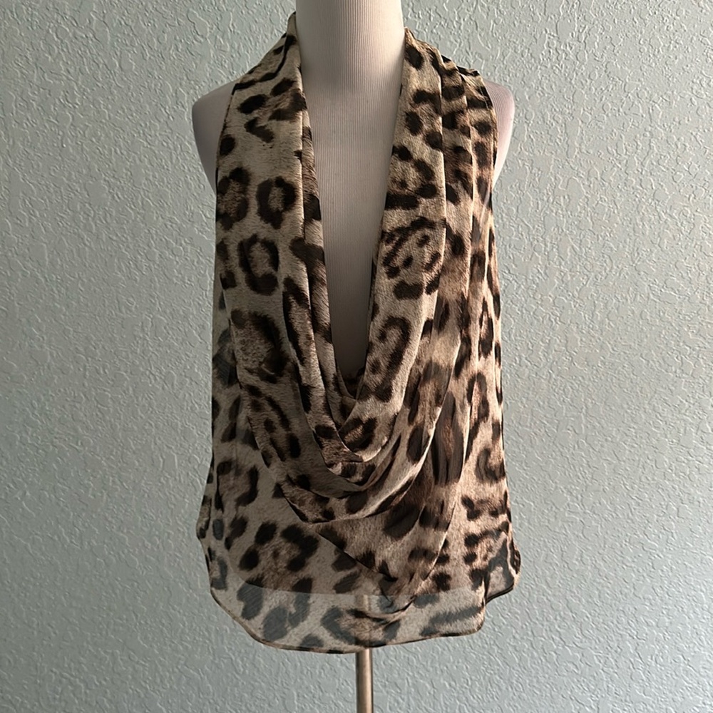 Women’s INC Animal Print Tank Top Small Size 2